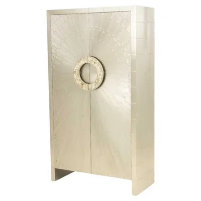Pre-owned Jonathan Adler "talitha" Armoire In Sand