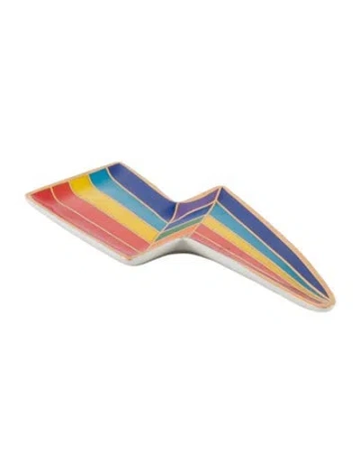 Pre-owned Jonathan Adler Technicolor Bolt Tray In Multicolor