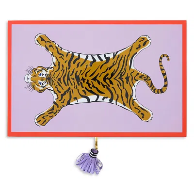 Jonathan Adler Tiger Jewelry Box In Purple
