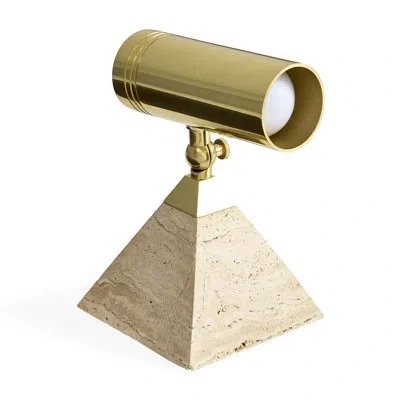 Jonathan Adler Topanga Pyramid Spotlight In Gold