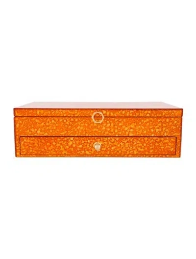 Pre-owned Jonathan Adler Toulouse Jewelry Box In Orange