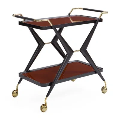 Jonathan Adler Trocadero Bar Cart In Brown