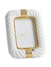Jonathan Adler Twisted-rope Gold-tone Picture Frame In White