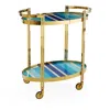 Jonathan Adler Ultramarine Bar Cart In Multi