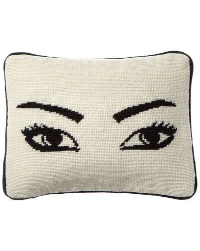 Jonathan Adler Us Eyes Needlepoint Throw Pillow