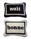 Jonathan Adler Us Kit Bonne Nuit Needlepoint Pillow Set - Set Of
