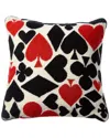 Jonathan Adler Us Kit Dealer's Choice Full Deck Needlepoint Pillow