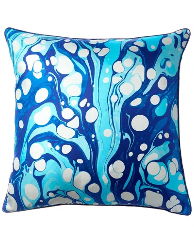 Jonathan Adler Us Kit Marbleized Silk Pillow