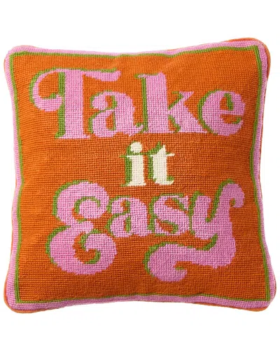Jonathan Adler Us Kit Take It Easy Needlepoint Pillow