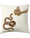 Jonathan Adler Us Muse Snake & Apple Throw Pillow