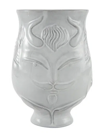 Pre-owned Jonathan Adler Utopia Devil & Angel Vase In Gray