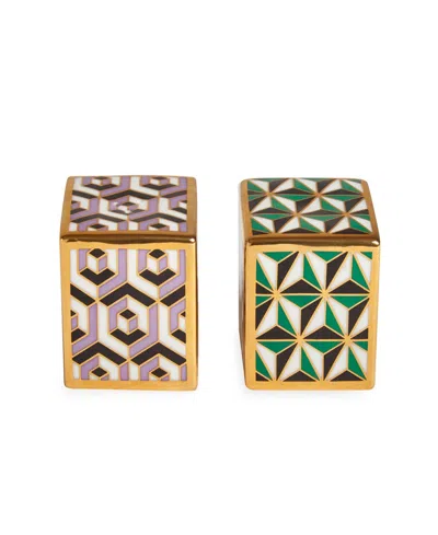 Jonathan Adler Versailles 2-pc. Salt & Pepper Shakers Set In Multi