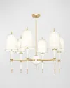 Jonathan Adler Versailles 37" 6-light Chandelier In White