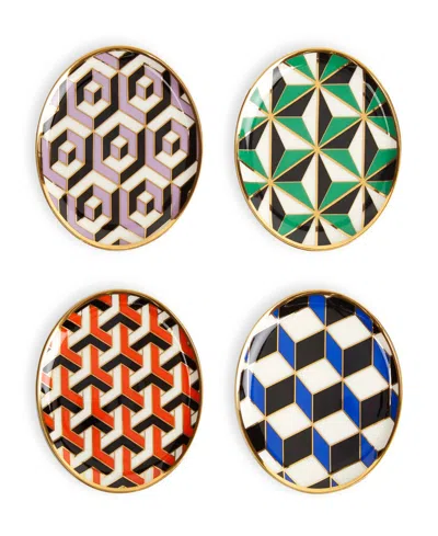 Jonathan Adler Versailles 4-pc. Coaster Set In Multi