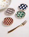 Jonathan Adler Versailles Coasters, 4-piece Set In Multi