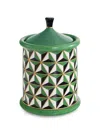 Jonathan Adler Versailles Geometric-pattern Canister In Multi