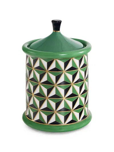 Jonathan Adler Versailles Geometric-pattern Canister In Multi