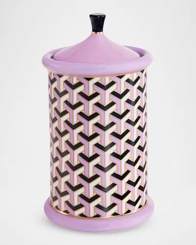 Jonathan Adler Versailles Medium Canister In Purple