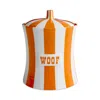 Jonathan Adler Vice Woof Canister In Orange