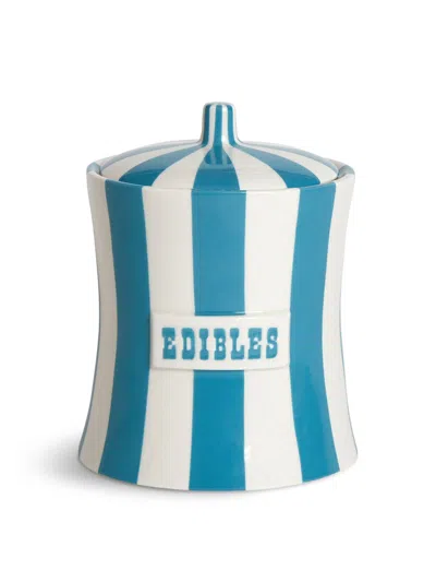 Jonathan Adler Vice Edibles Canister In Teal