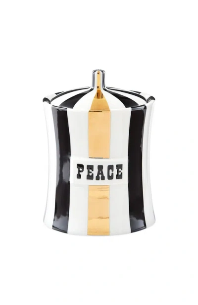 Jonathan Adler Vice Gilded Peace Canister In Multi