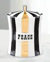 Jonathan Adler Vice Gilded Peace Canister In Multi