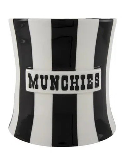 Pre-owned Jonathan Adler Vice Munchies Canister In Black