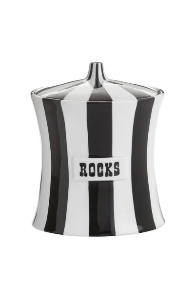 Jonathan Adler Vice Rocks Ice Bucket In Black