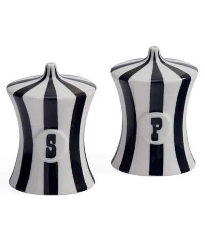 Jonathan Adler Vice Salt & Pepper Shakers Set In Black