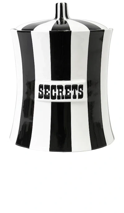 Jonathan Adler Vice Secrets Canister In 黑色、白色