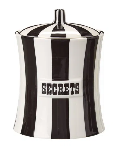 Jonathan Adler Vice Secrets Canister In Black