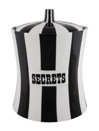 Pre-owned Jonathan Adler Vice Secrets Canister In Black