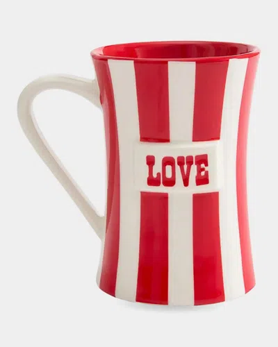 Jonathan Adler Vice Striped Mug In Red