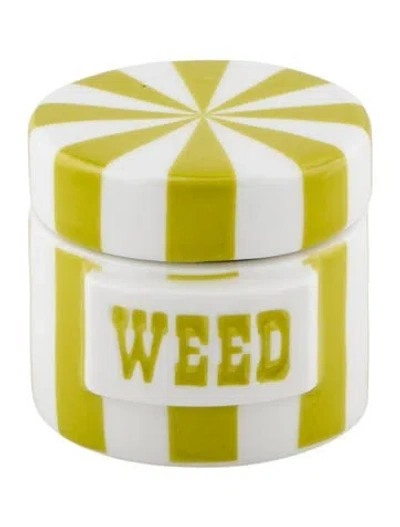Pre-owned Jonathan Adler Vice Weed Mini Canister In Multi