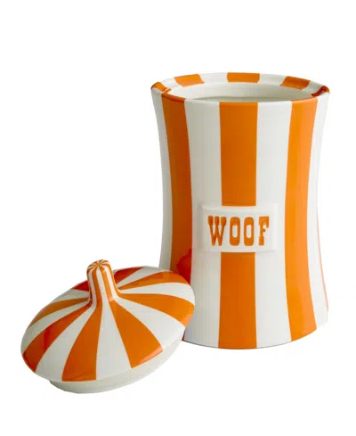 Jonathan Adler Vice Woof 62 Oz. Glossy Canister In Yellow