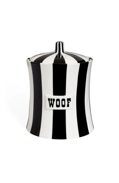 Jonathan Adler Vice Woof Canister In Black