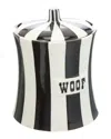 Jonathan Adler Vice Woof Canister In Black