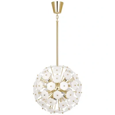 Jonathan Adler Vienna 1 - Light Unique / Statement Globe Pendant In Modern Brass