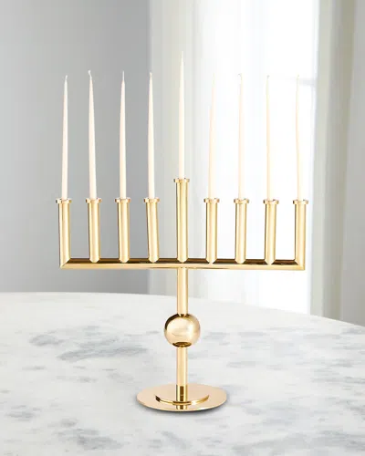 Jonathan Adler Vienna Brass Menorah In Gold