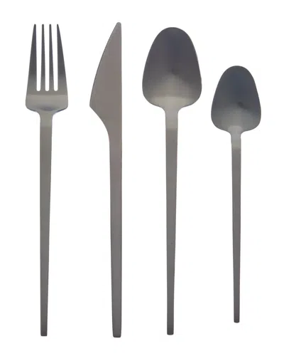 Jonathan Adler Vienna Flatware 24pc Set In Black