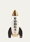Jonathan Adler Vodka Rocket Decanter In White/black