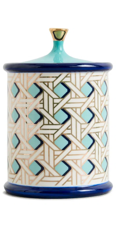 JONATHAN ADLER WASP CANDLE BLUE/WHITE
