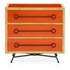 Jonathan Adler Wellington 3-drawer Chest In Orange