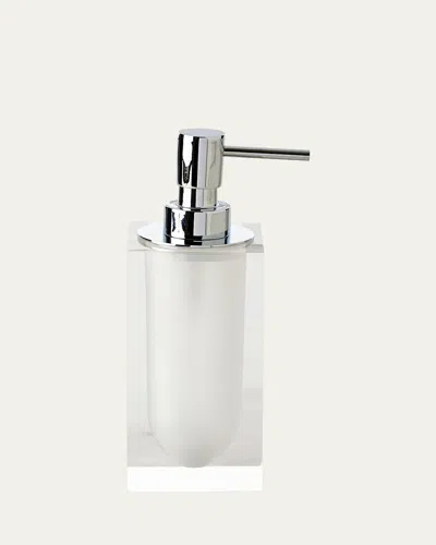 Jonathan Adler White Hollywood Pump Dispenser In Clear