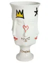 Jonathan Adler Dora Maar Graffiti Urn In White