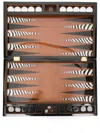 Jonathan Adler Zebra Backgammon Set In Braun