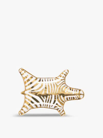 Jonathan Adler Zebra Stacking Dish Gold White