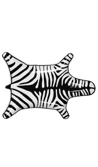 Jonathan Adler Zebra Stacking Dish In Black