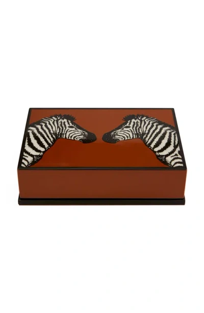 JONATHAN ADLER JONATHAN ADLER ZEBRAS LACQUER PLAYING CARD SET