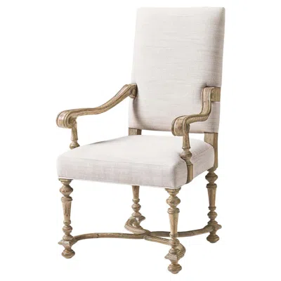 Pre-owned Jonathan Charles Early English Upholstered Armchair In Brown